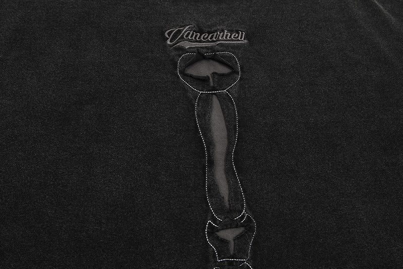 YAVIORA Skull Vintage T-Shirt