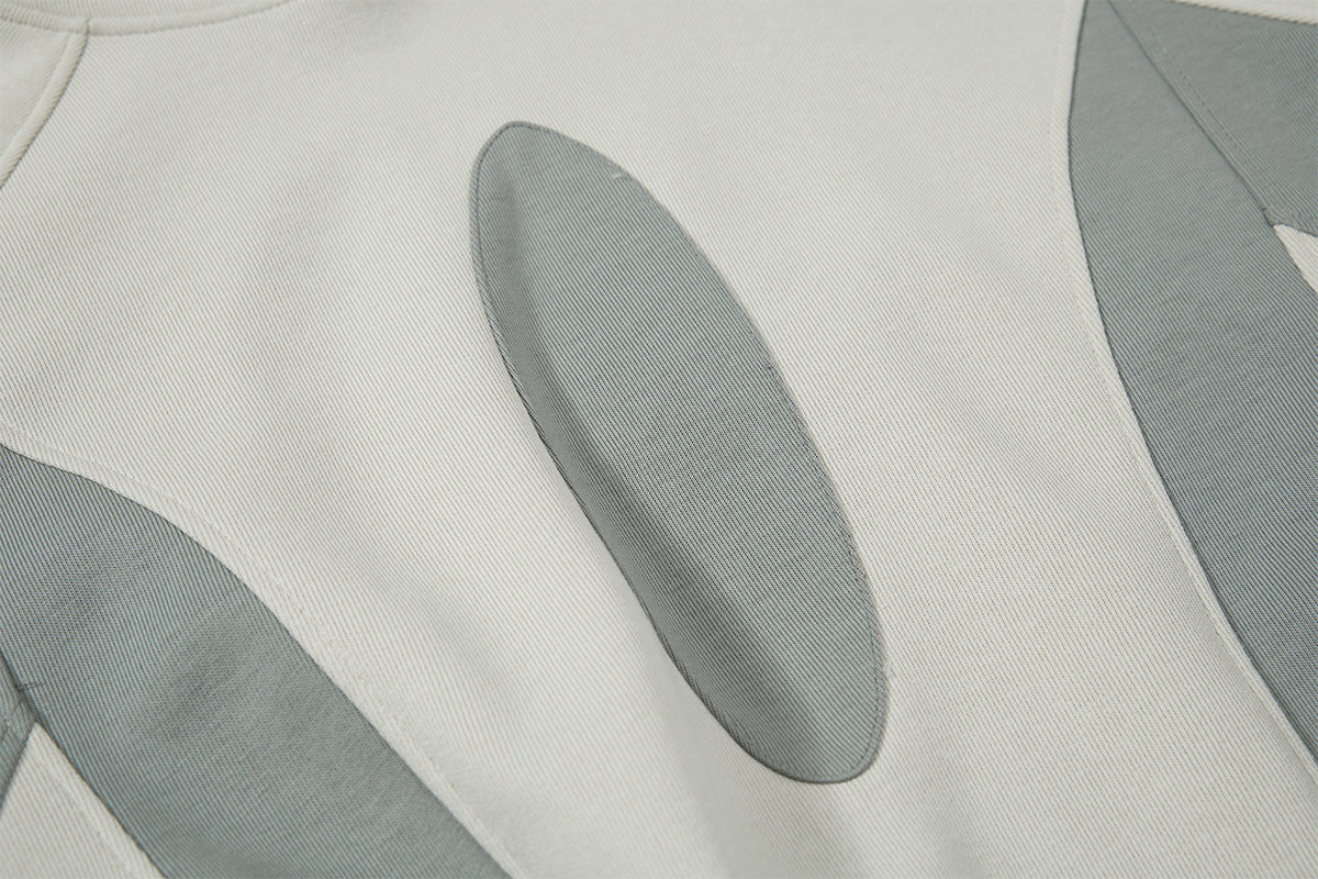 YAVIORA Hip Hoodie Patchwork Hooded Sweatshirt