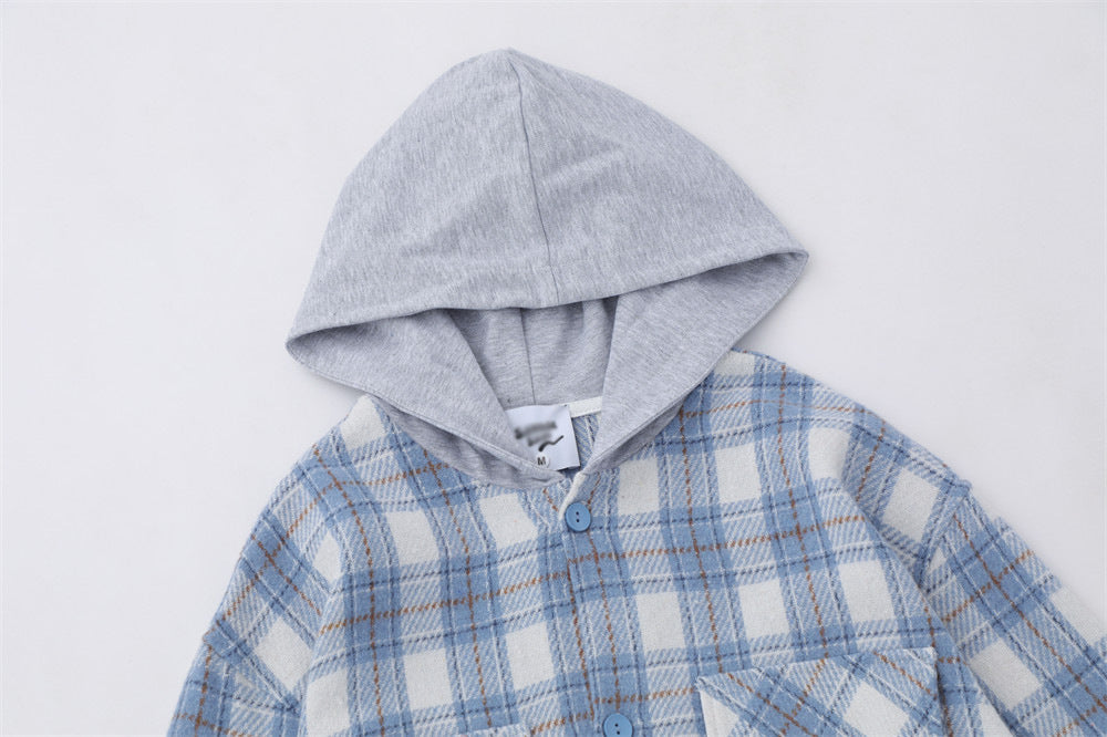 YAVIORA Plaid Hooded Shirt