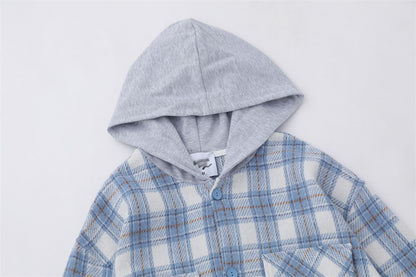 YAVIORA Plaid Hooded Shirt