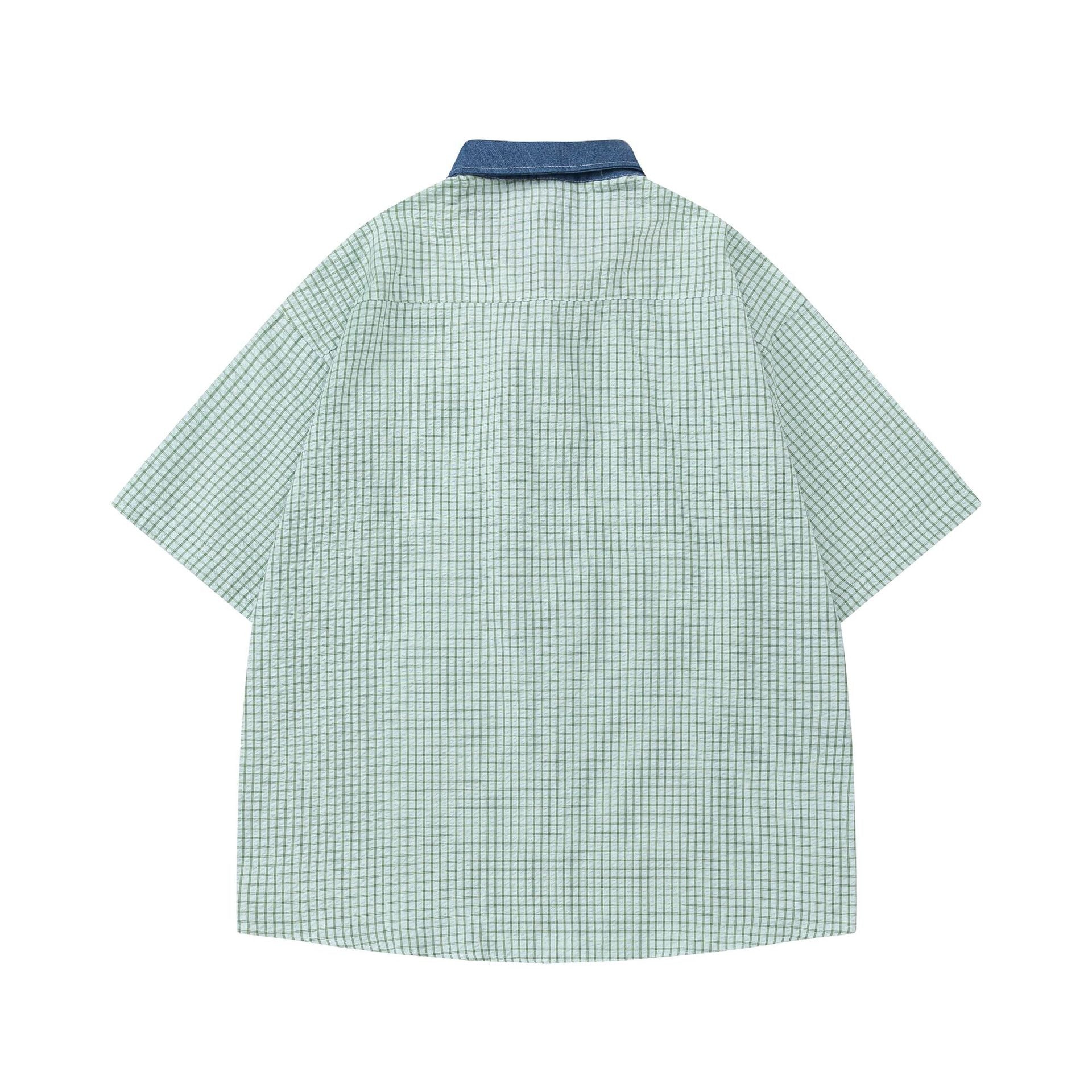 YAVIORA Colorblock Plaid Shirt