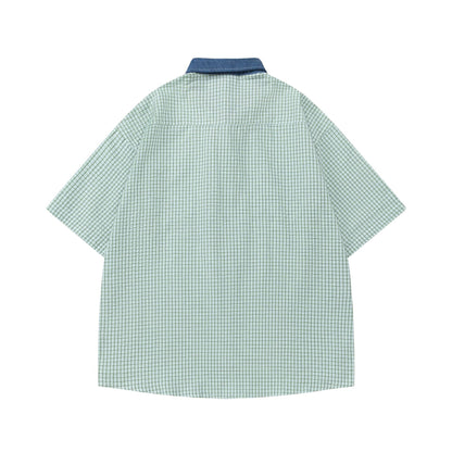 Chemise à carreaux color block YAVIORA