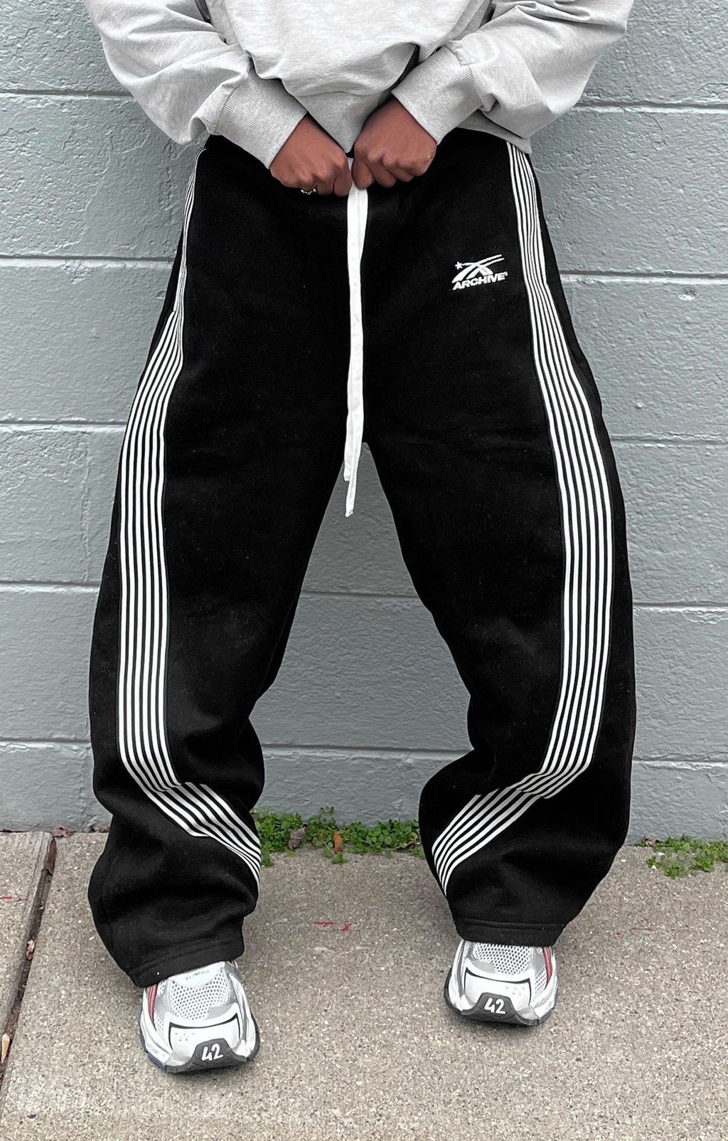 Y2K American style striped casual street hip-hop trousers