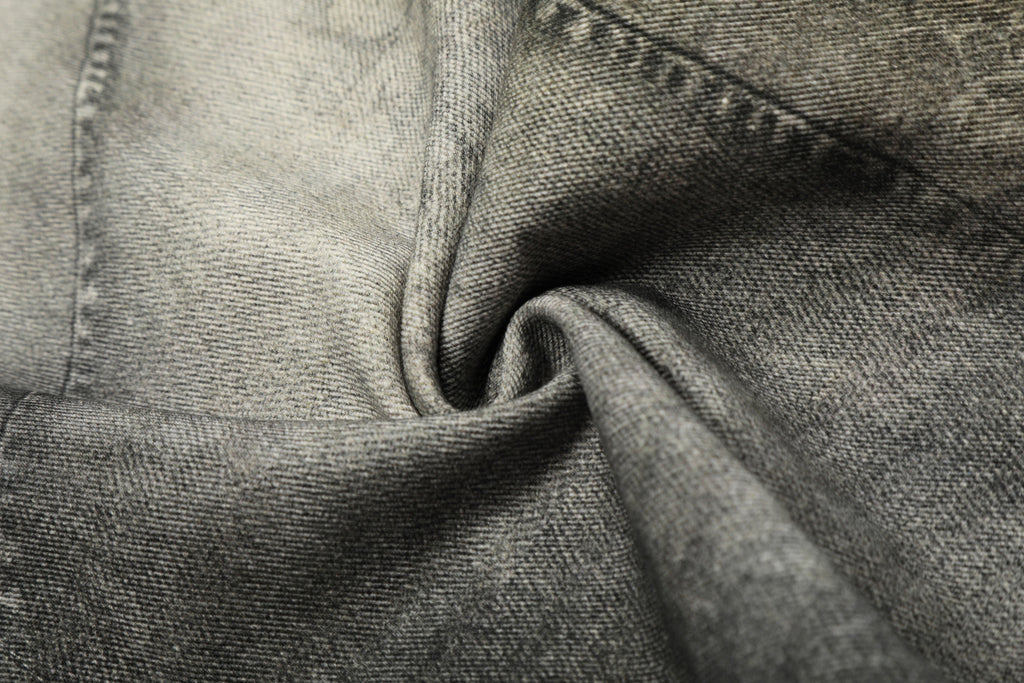 YAVIORA Spliced Dirty Wash Curved Baggy Pants