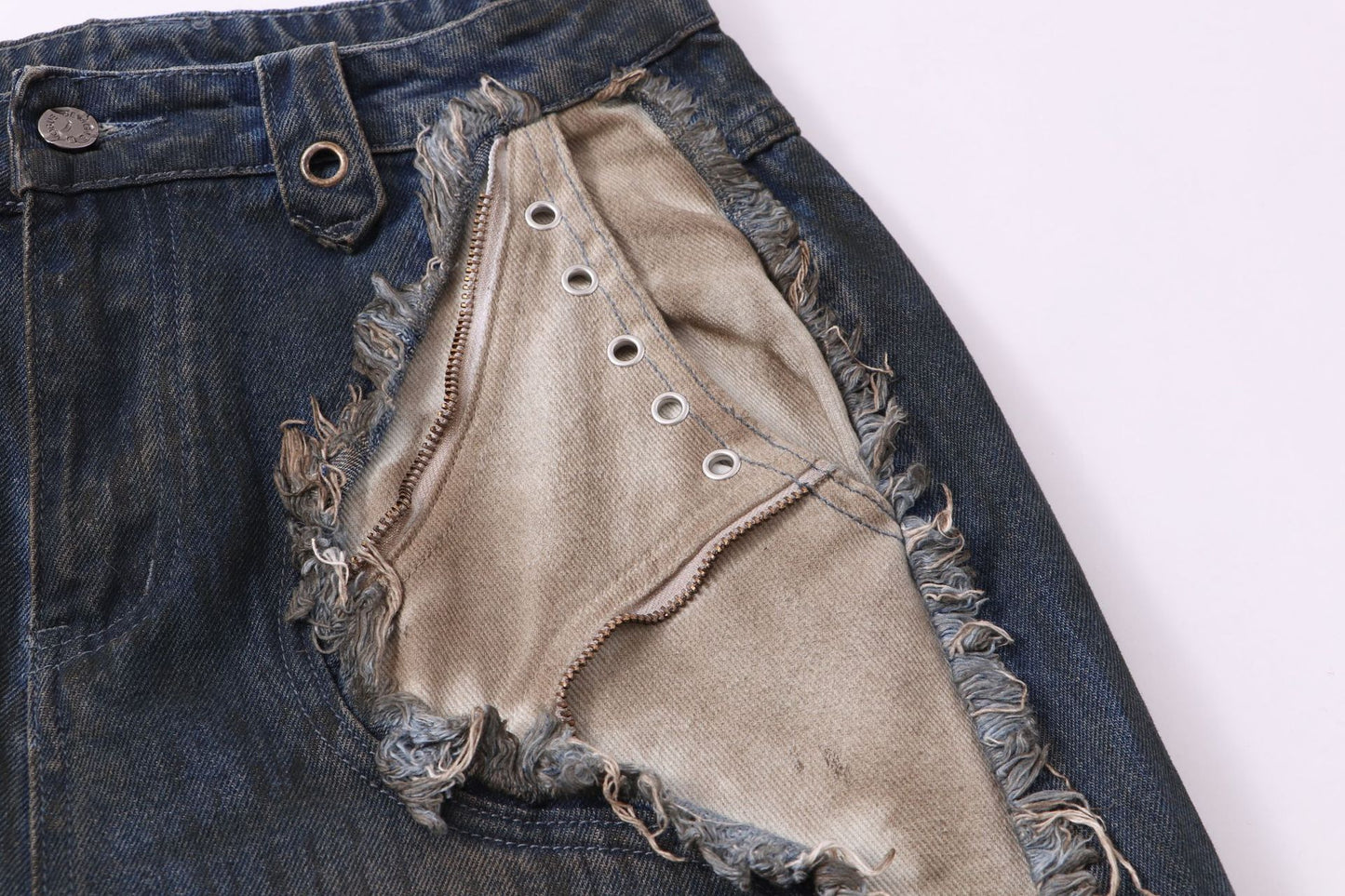 YAVIORA Painted Wash Jeans