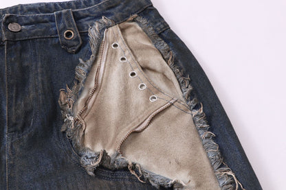 YAVIORA Painted Wash Jeans