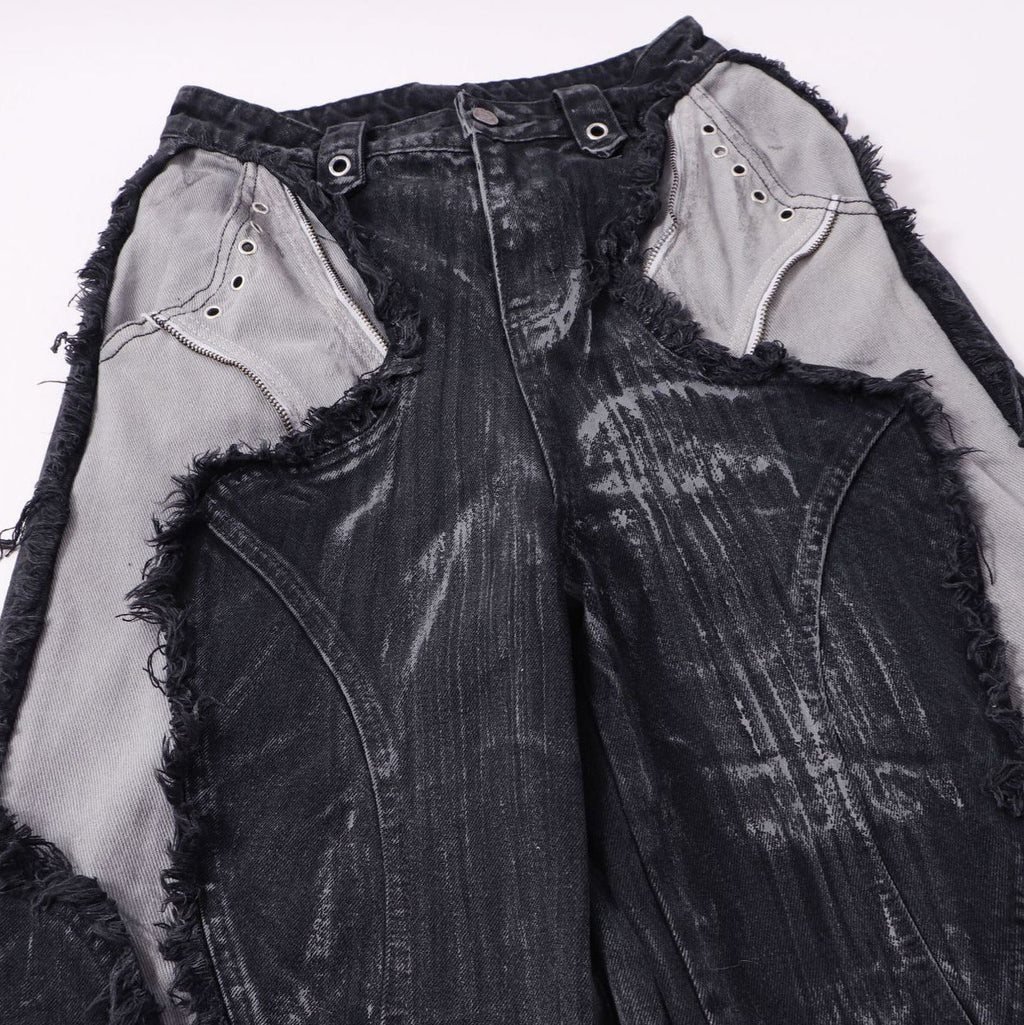 YAVIORA Painted Wash Jeans