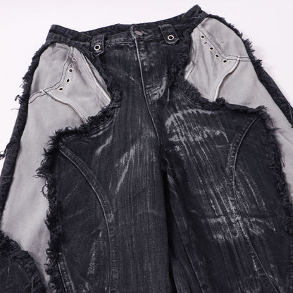 YAVIORA Painted Wash Jeans