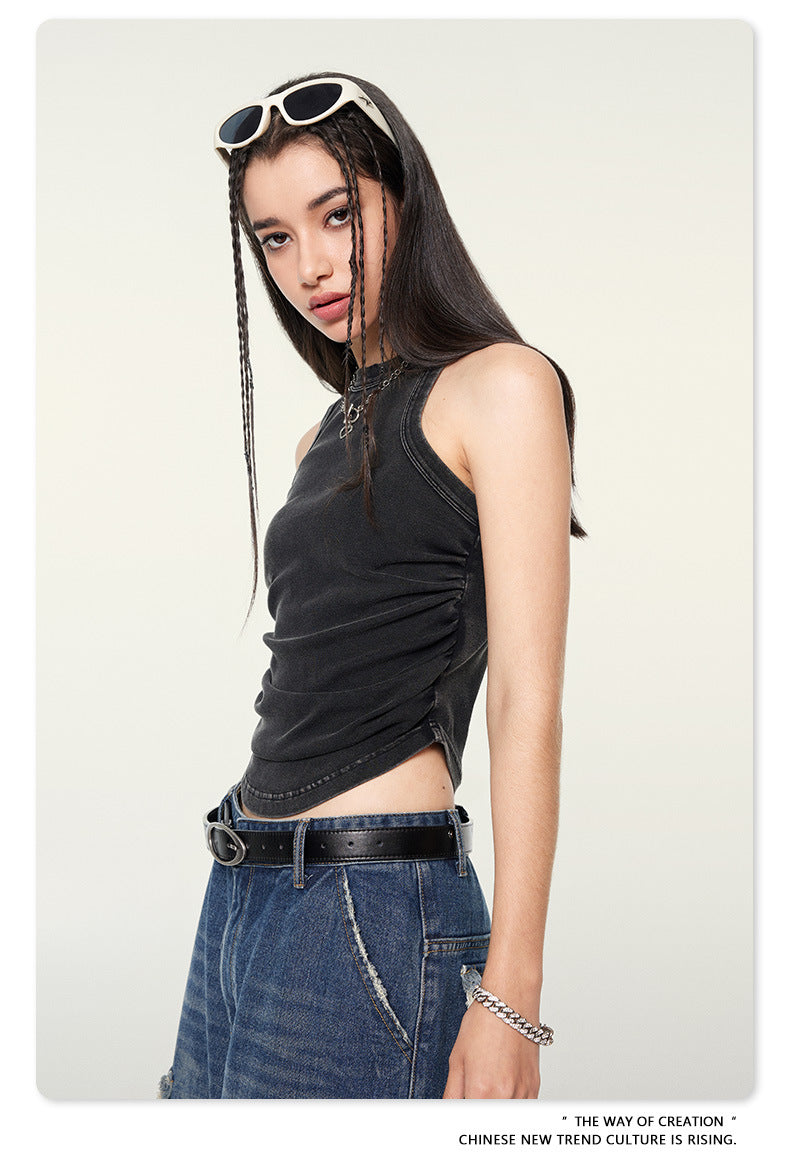 Yaviora American Distressed Hot Girl Style Vest for Women
