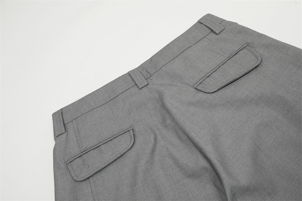 YAVIORA Pleated Curved Pants