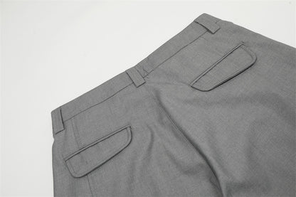 YAVIORA Pleated Curved Pants
