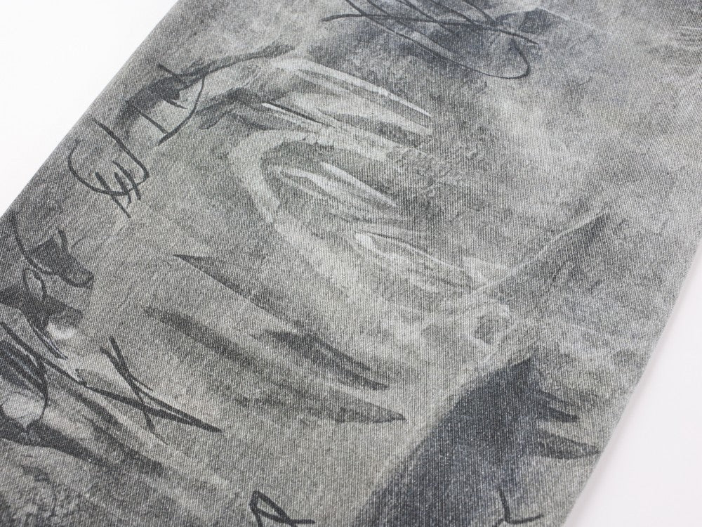 Yaviora American Style Printed Graffiti Jeans