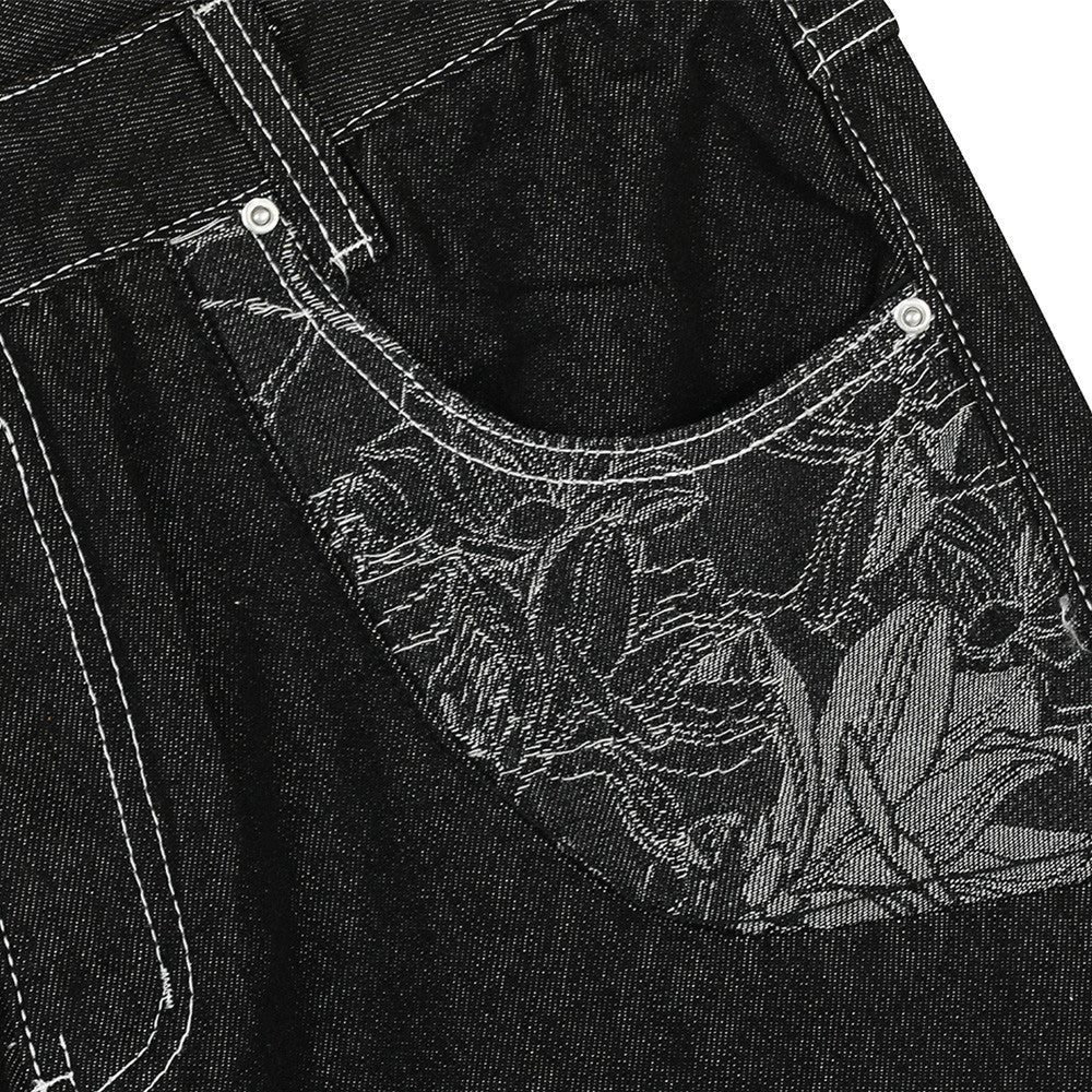 YAVIORA Deconstructed Pocket Jeans