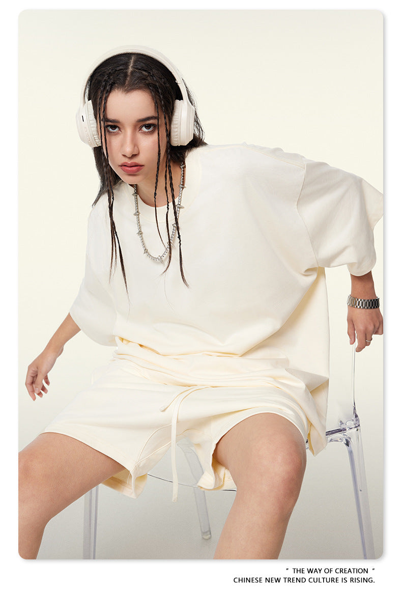 Yaviora Summer American Style Solid Color Loose T-Shirt