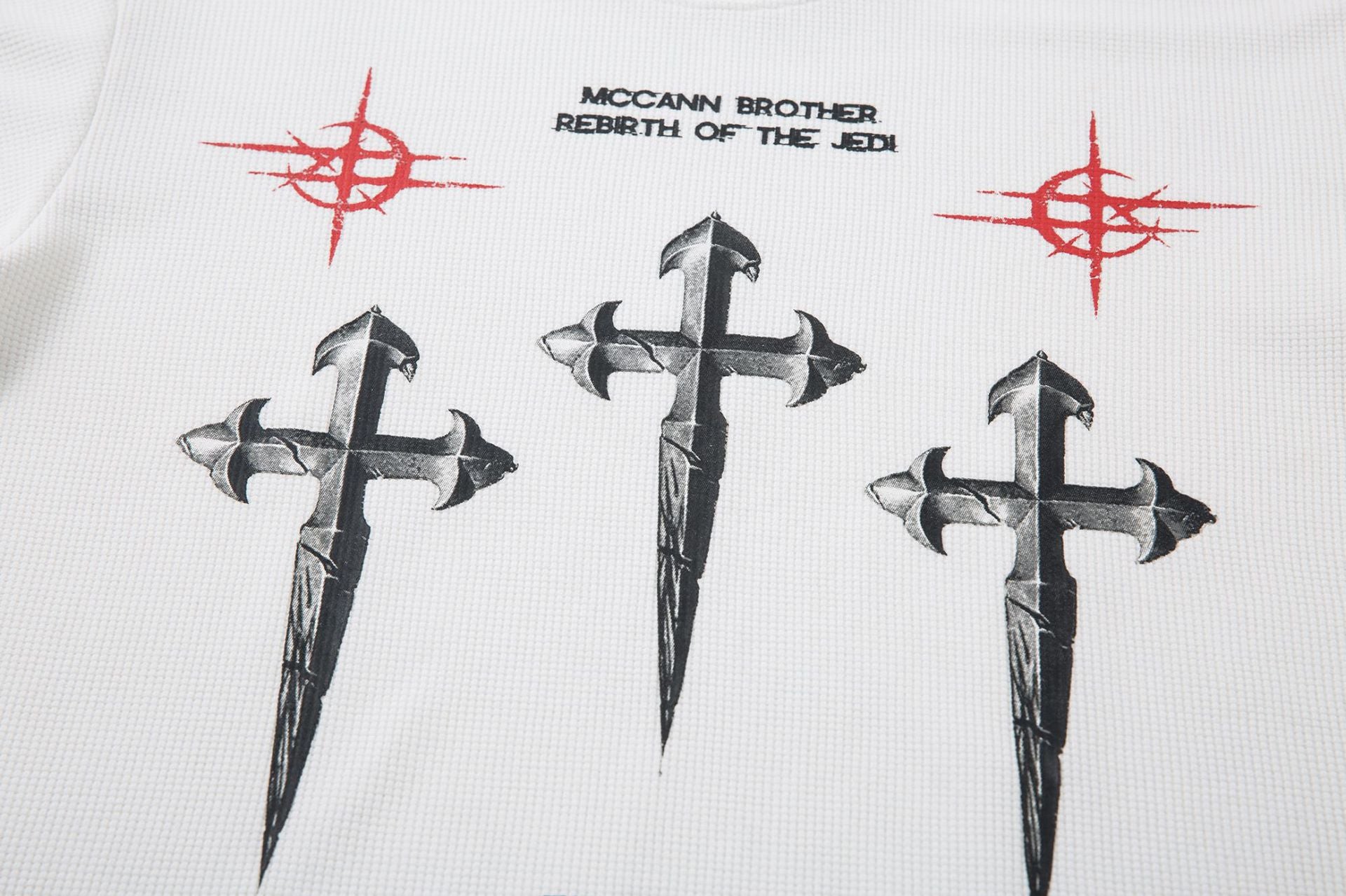 YAVIORA Dark Aesthetic Long-Sleeve Cross T-Shirt
