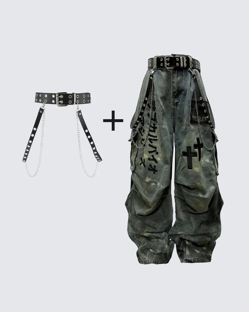 YAVIORA High-Waist Workwear Jeans