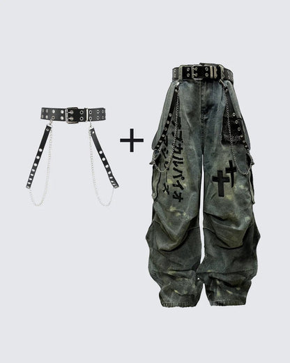 YAVIORA High-Waist Workwear Jeans