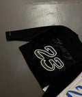 Y2K Hip-Hop Style Crewneck T-Shirt with Puff-Print Number 23