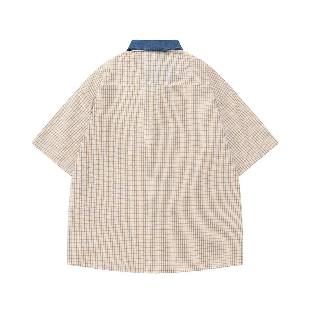 YAVIORA Colorblock Plaid Shirt