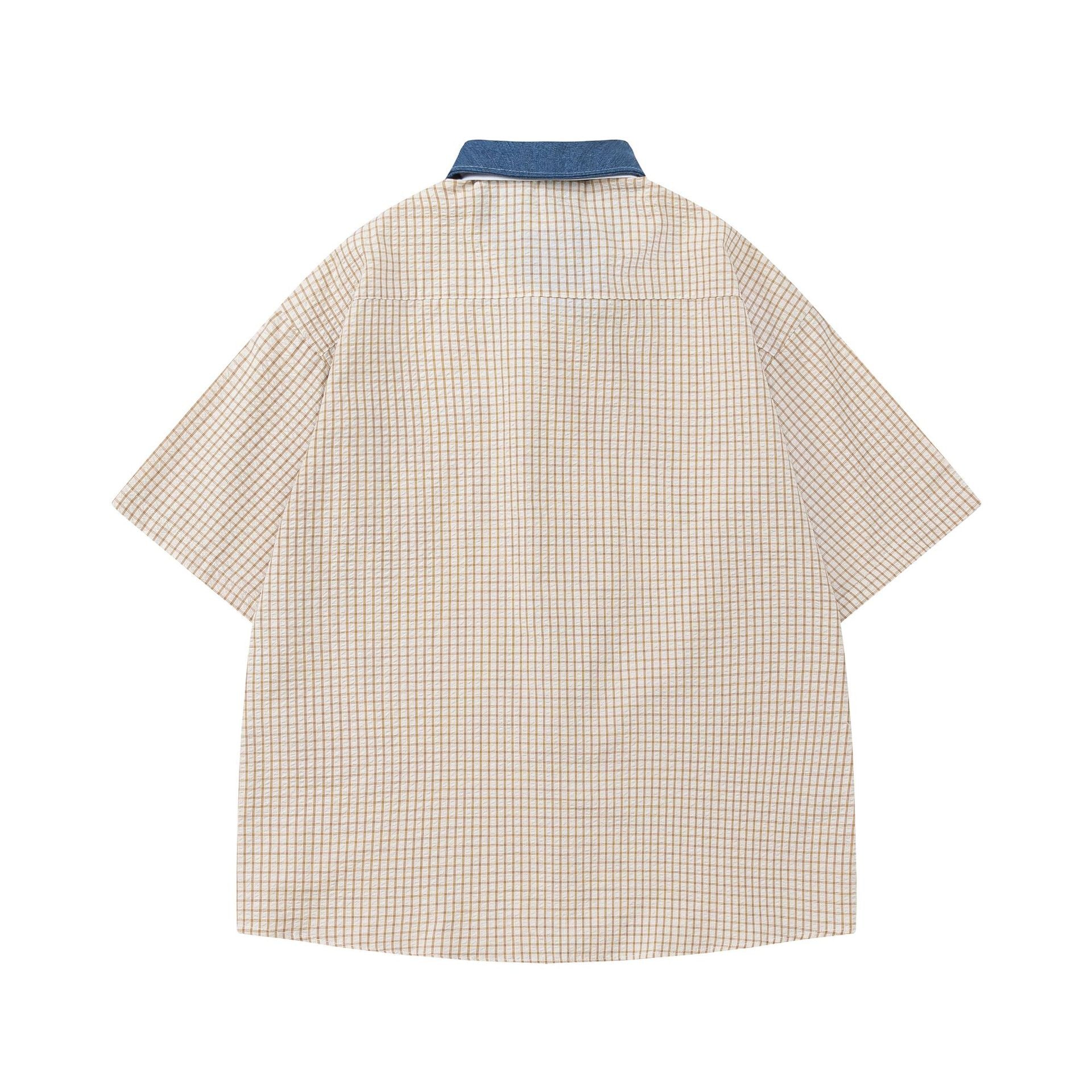 YAVIORA Colorblock Plaid Shirt