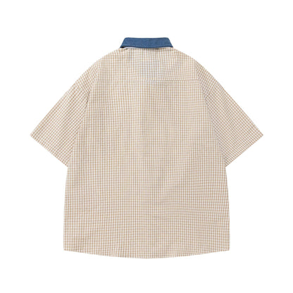 Chemise à carreaux color block YAVIORA