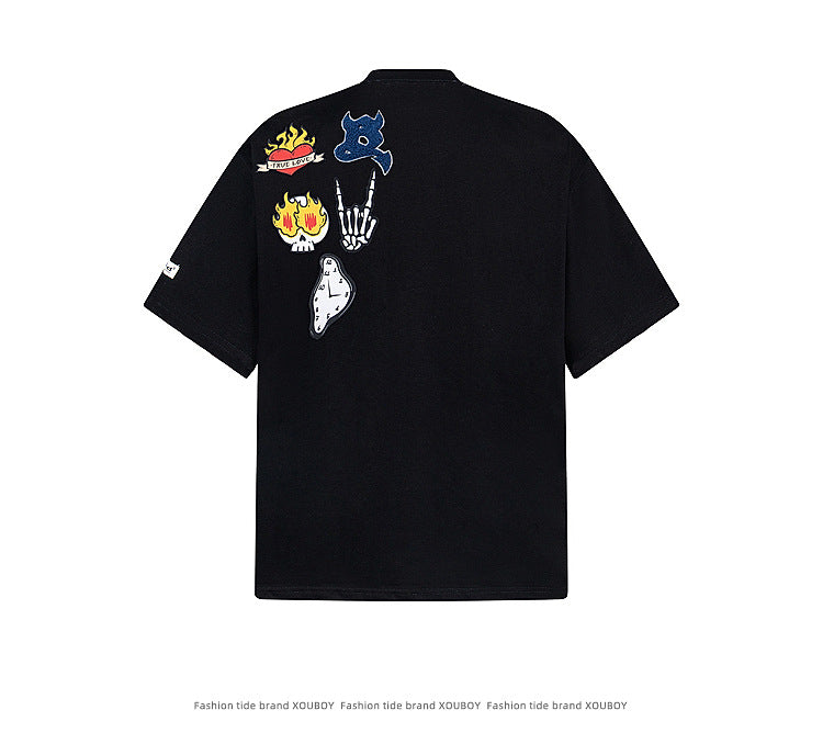 YAVIORA Graffiti Cartoon Tee
