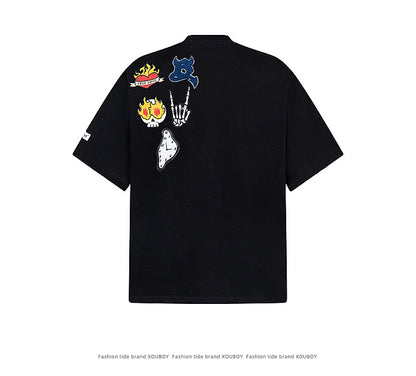 YAVIORA Graffiti Cartoon Tee