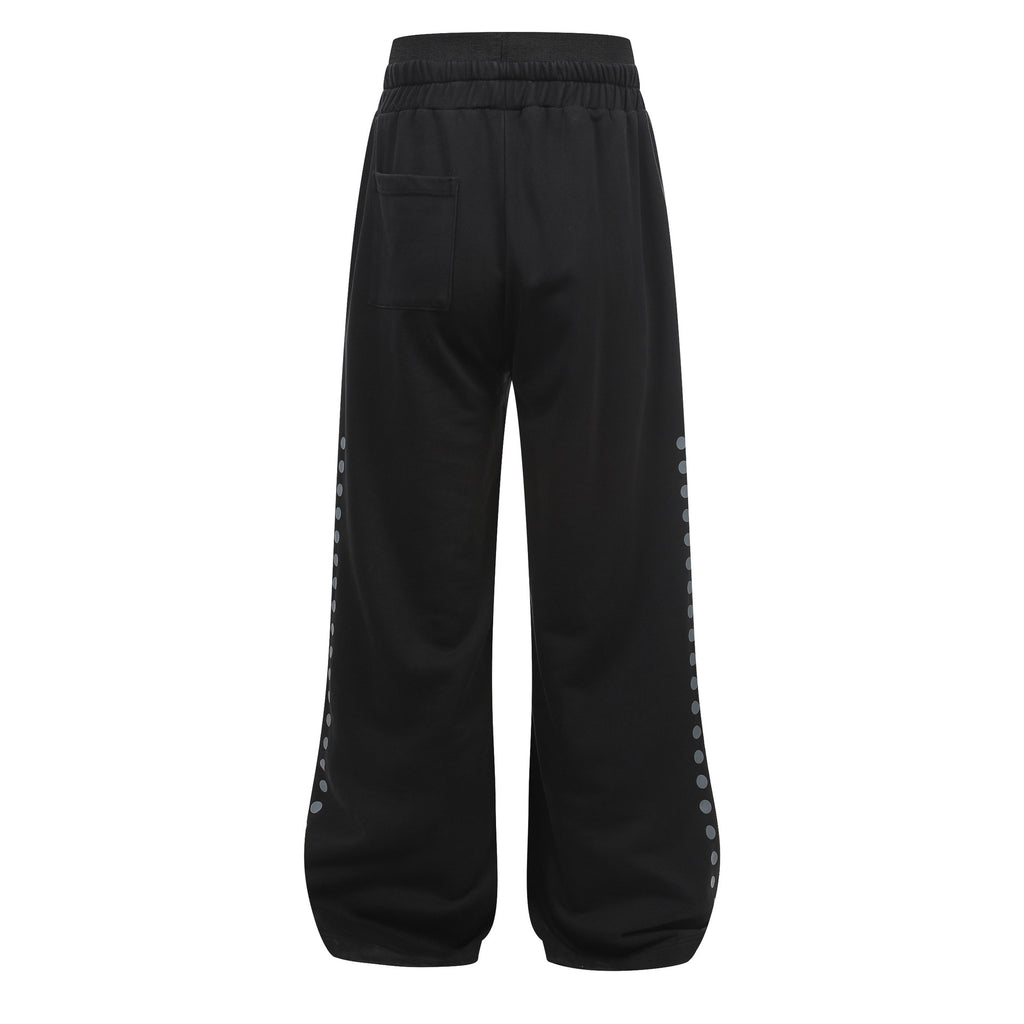 AVIORA Washed Ripped Drape Track Pants