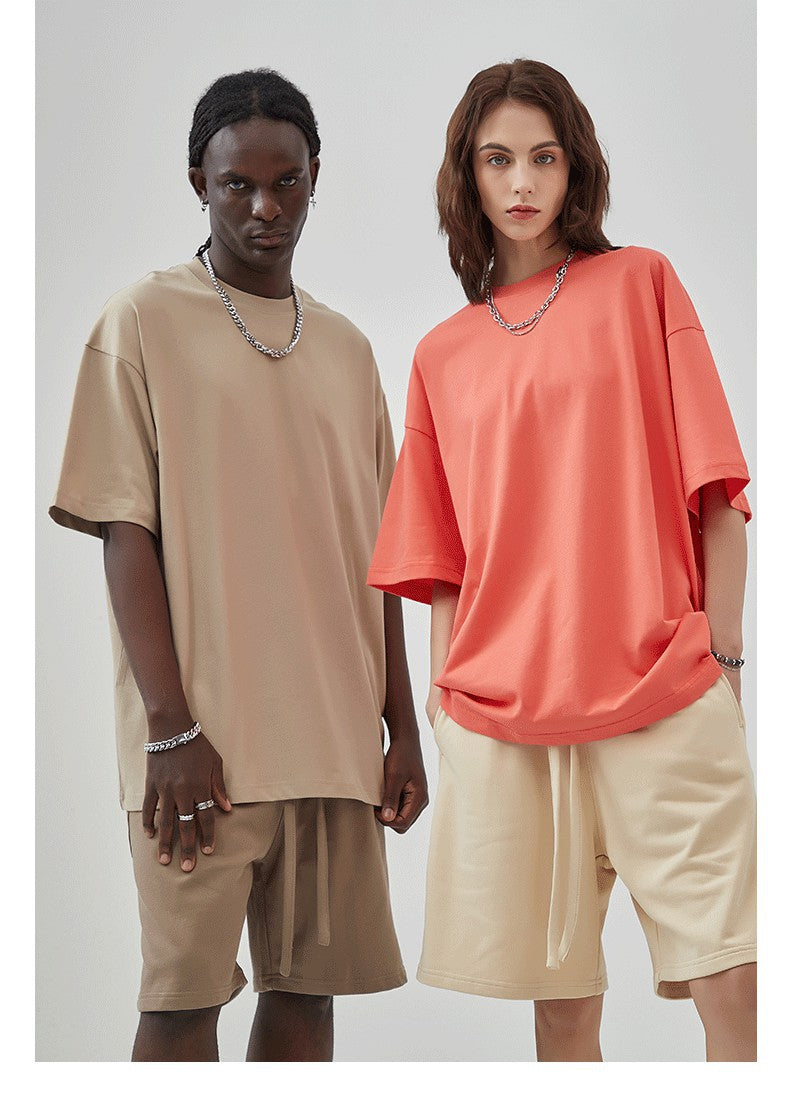 Yaviora 230G Double Yarn Pure Cotton Short-Sleeve T-Shirt