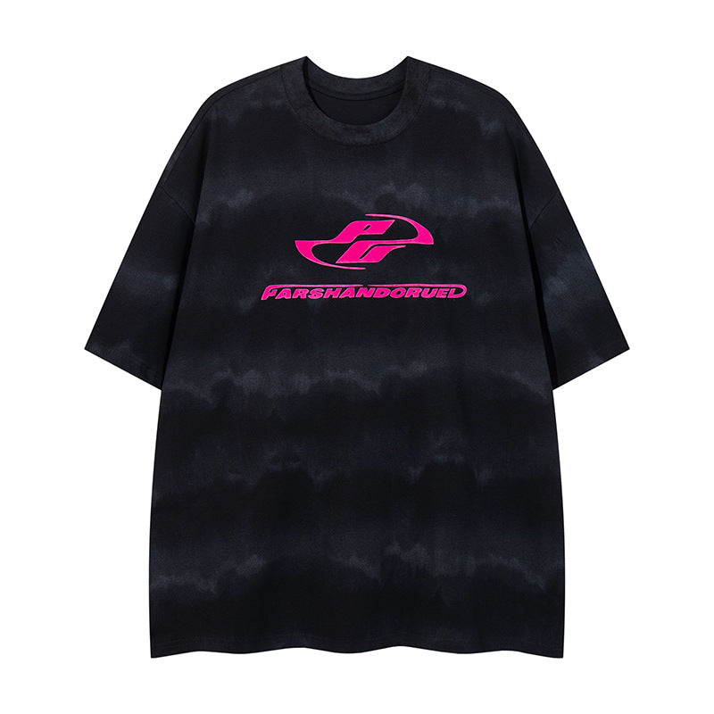 YAVIORA T-Shirt mit starker Waschung und Schriftzug