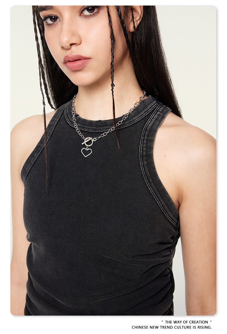 Yaviora American Distressed Hot Girl Style Vest for Women