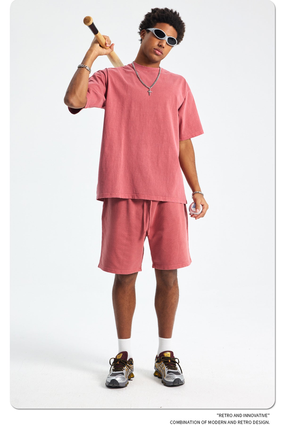 Yaviora Retro Terry Cotton Sports Shorts for Men