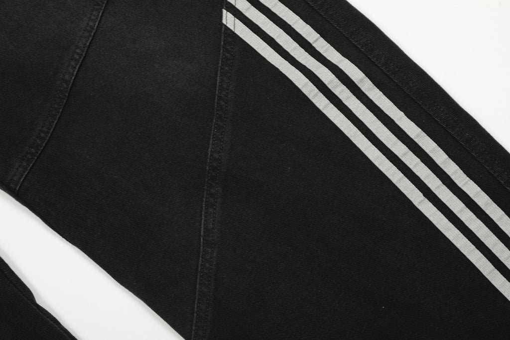 YAVIORA Deconstructed 3-Stripes Curved Wide Leg Pants