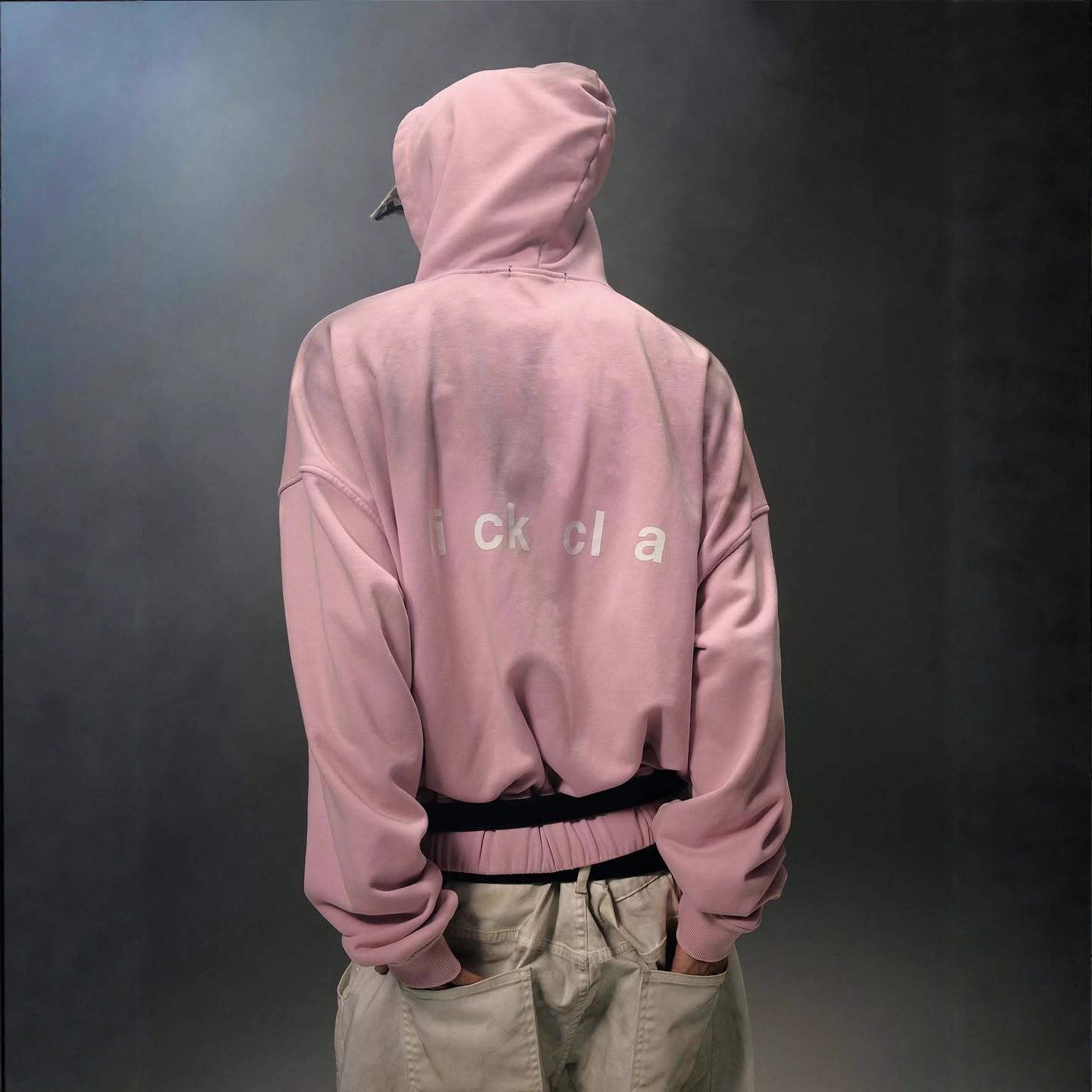 Y2k Pink Embroidered Cardigan Hooded Sweatshirt