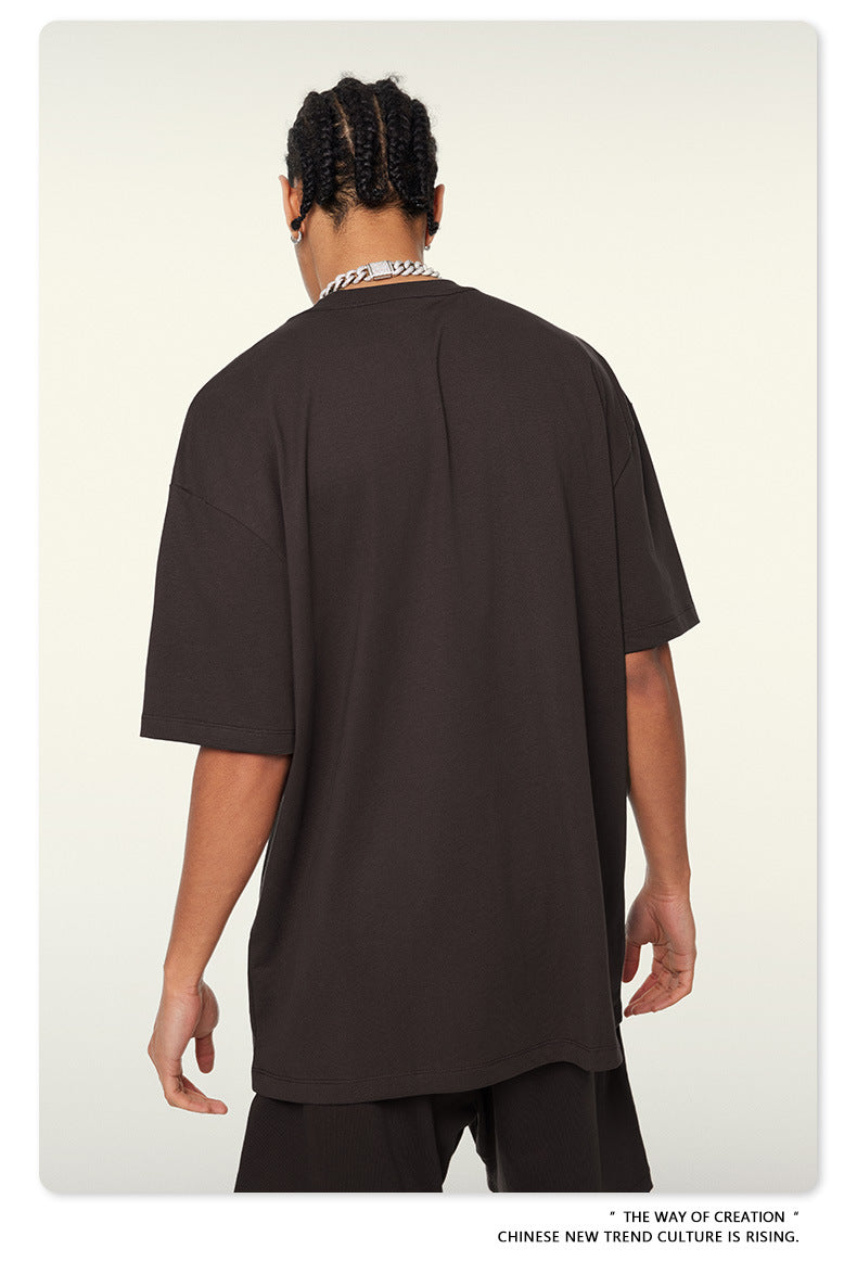 Yaviora Summer American Style Solid Color Loose T-Shirt
