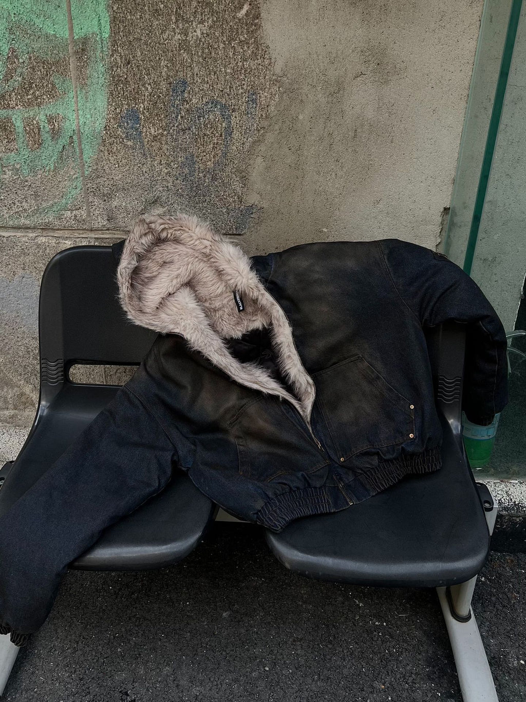 YAVIORA Denim Puffer Jacket