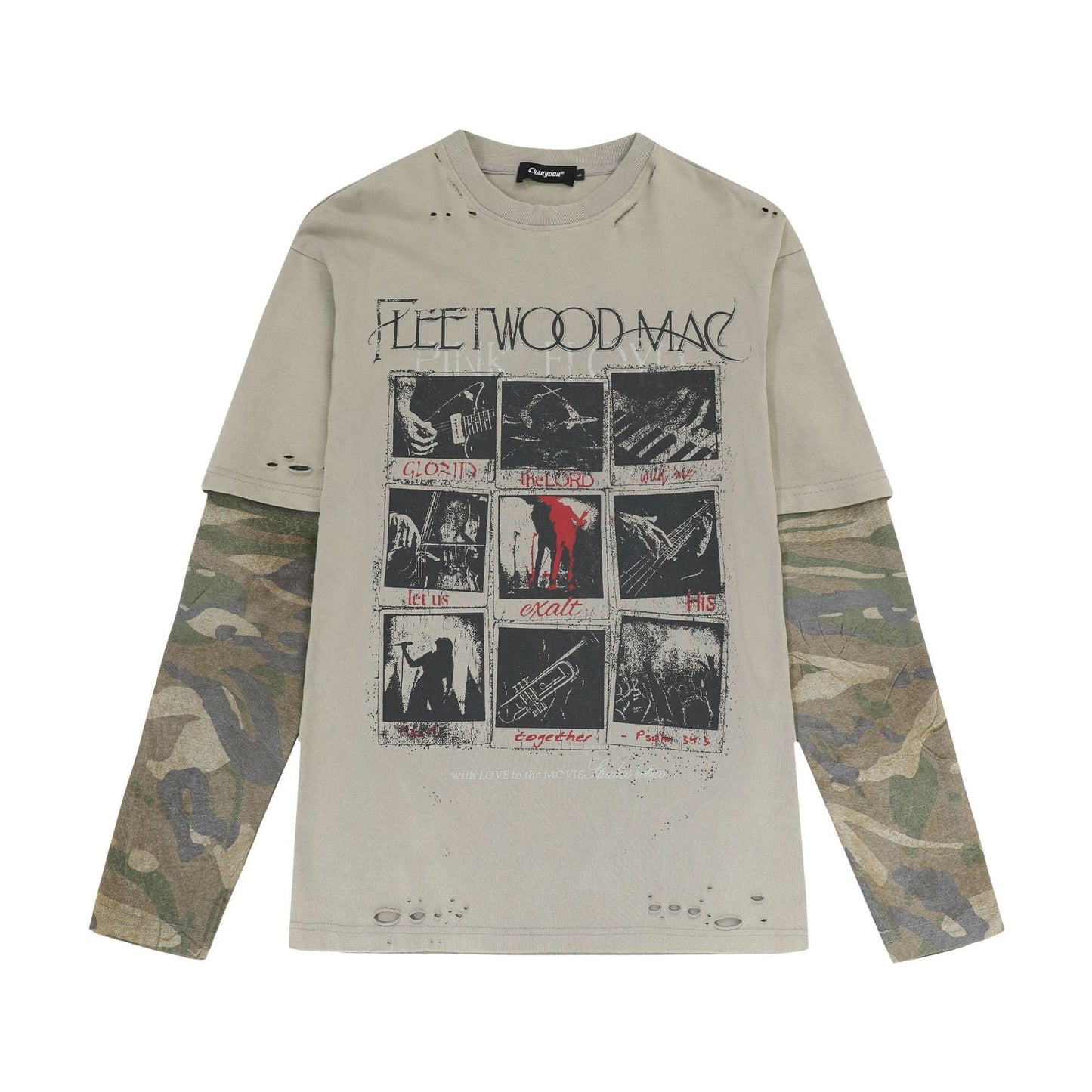YAVIORA Rock Camo Langarmshirt