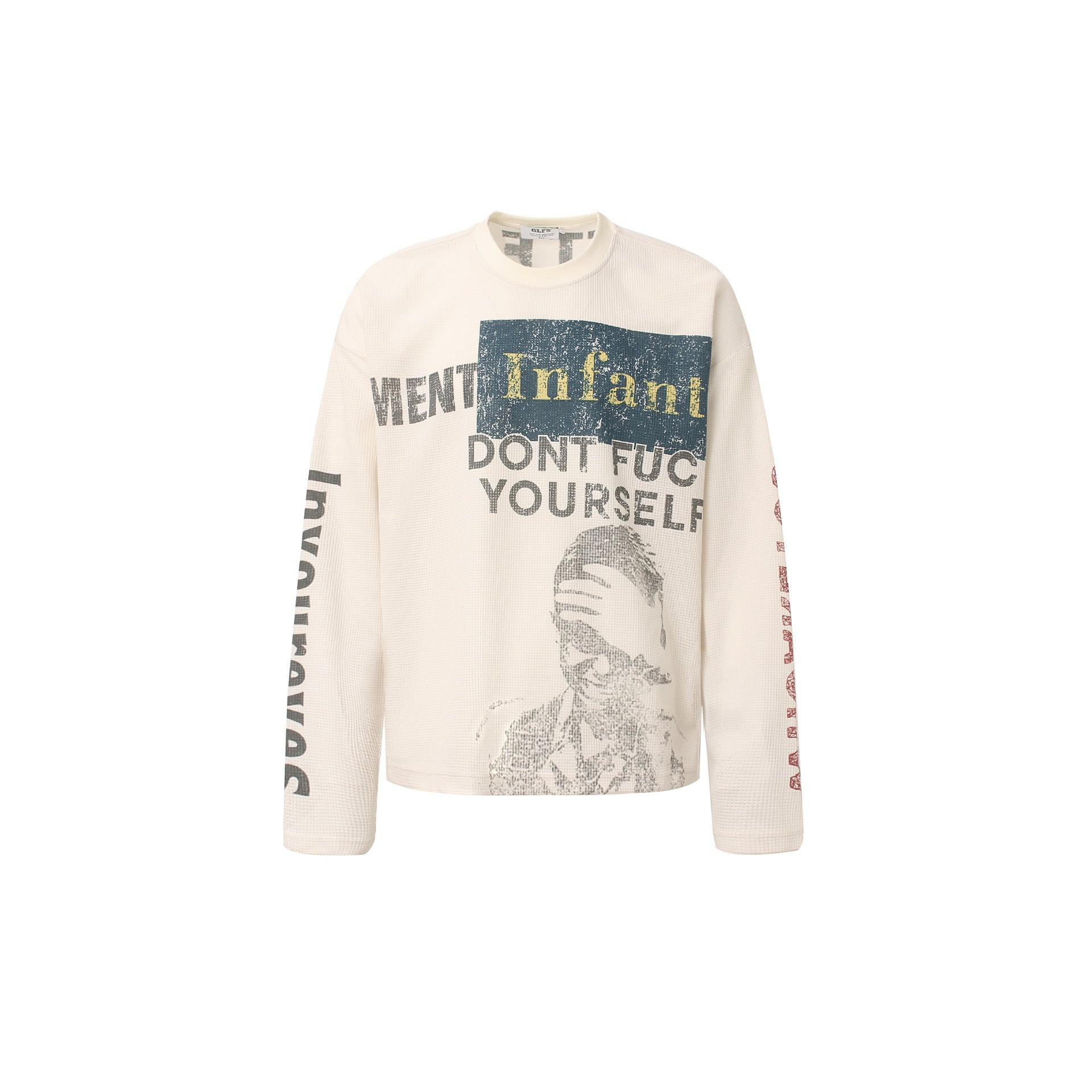 YAVIORA MENT INFANT DONT FUC YOURSELF  Waffle Long-Sleeve T-Shirt