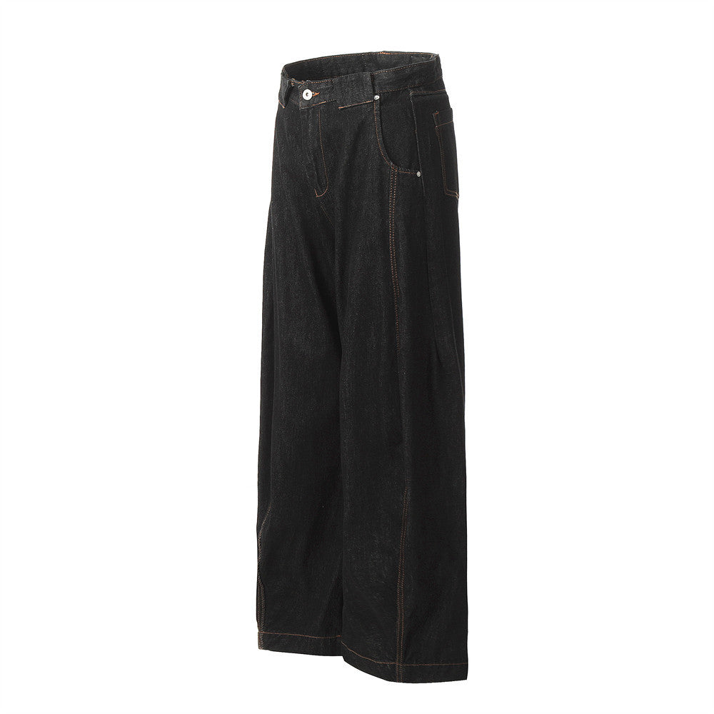 YAVIORA Jeans mit Kontrastnaht