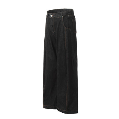 YAVIORA Jeans mit Kontrastnaht