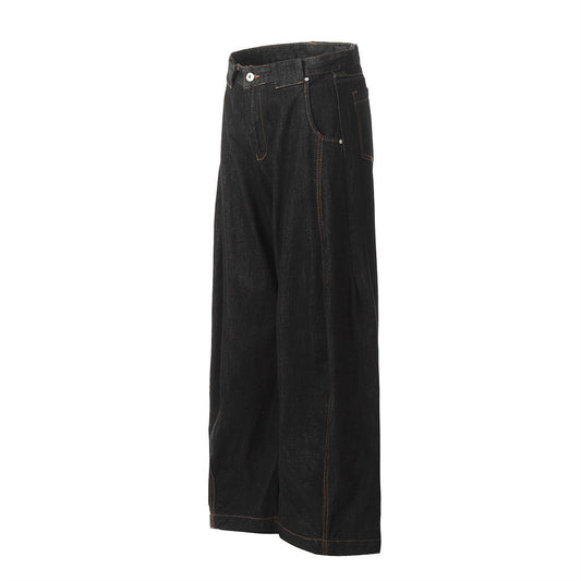YAVIORA Contrast Stitch Jeans