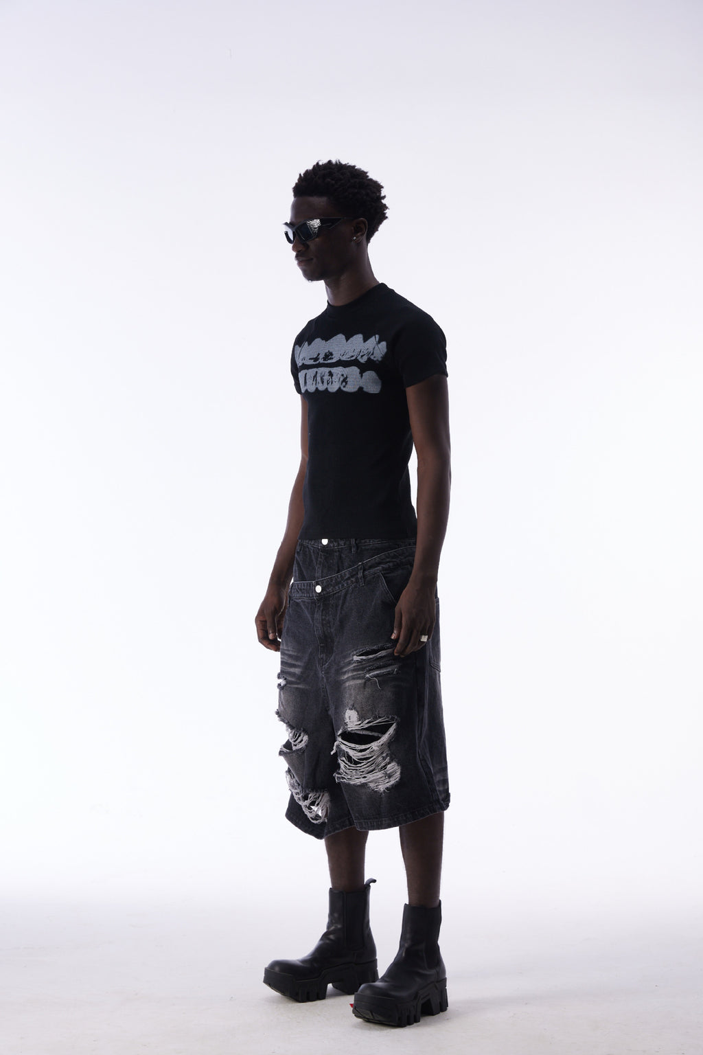 YAVIORA Ripped and Distressed Denim Shorts