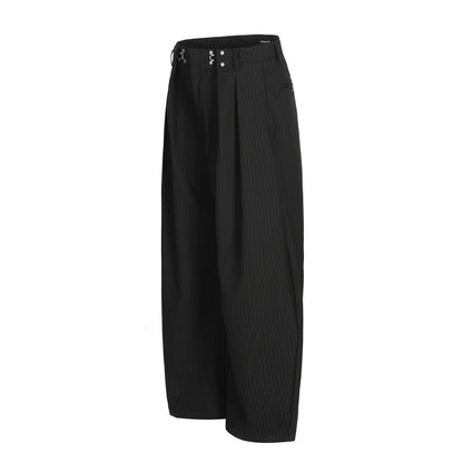 YAVIORA Gestreifte Plissehose