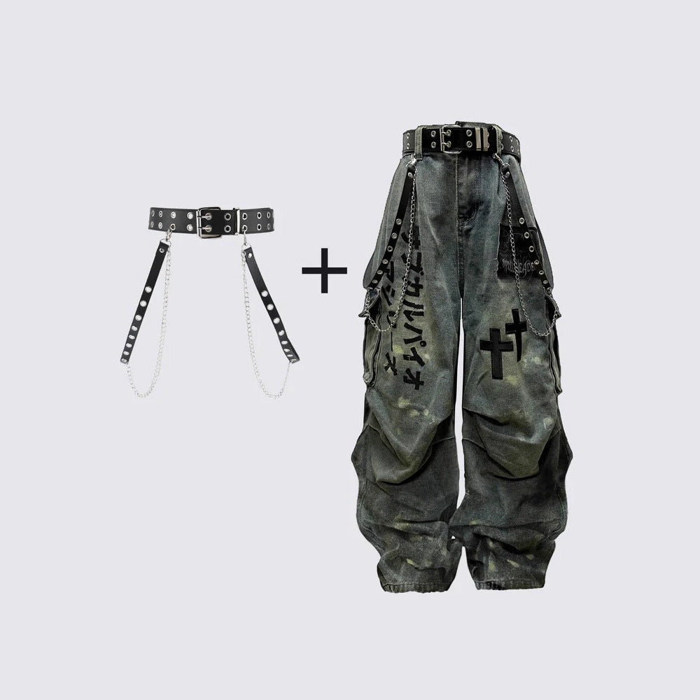 YAVIORA High-Waist Workwear Jeans