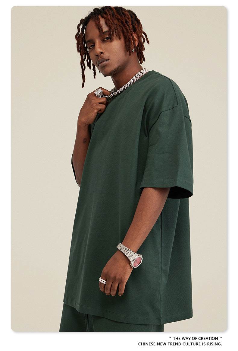 Yaviora Summer American Style Solid Color Loose T-Shirt