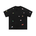 Yaviora Distressed Fun Print Short-Sleeve T-Shirt