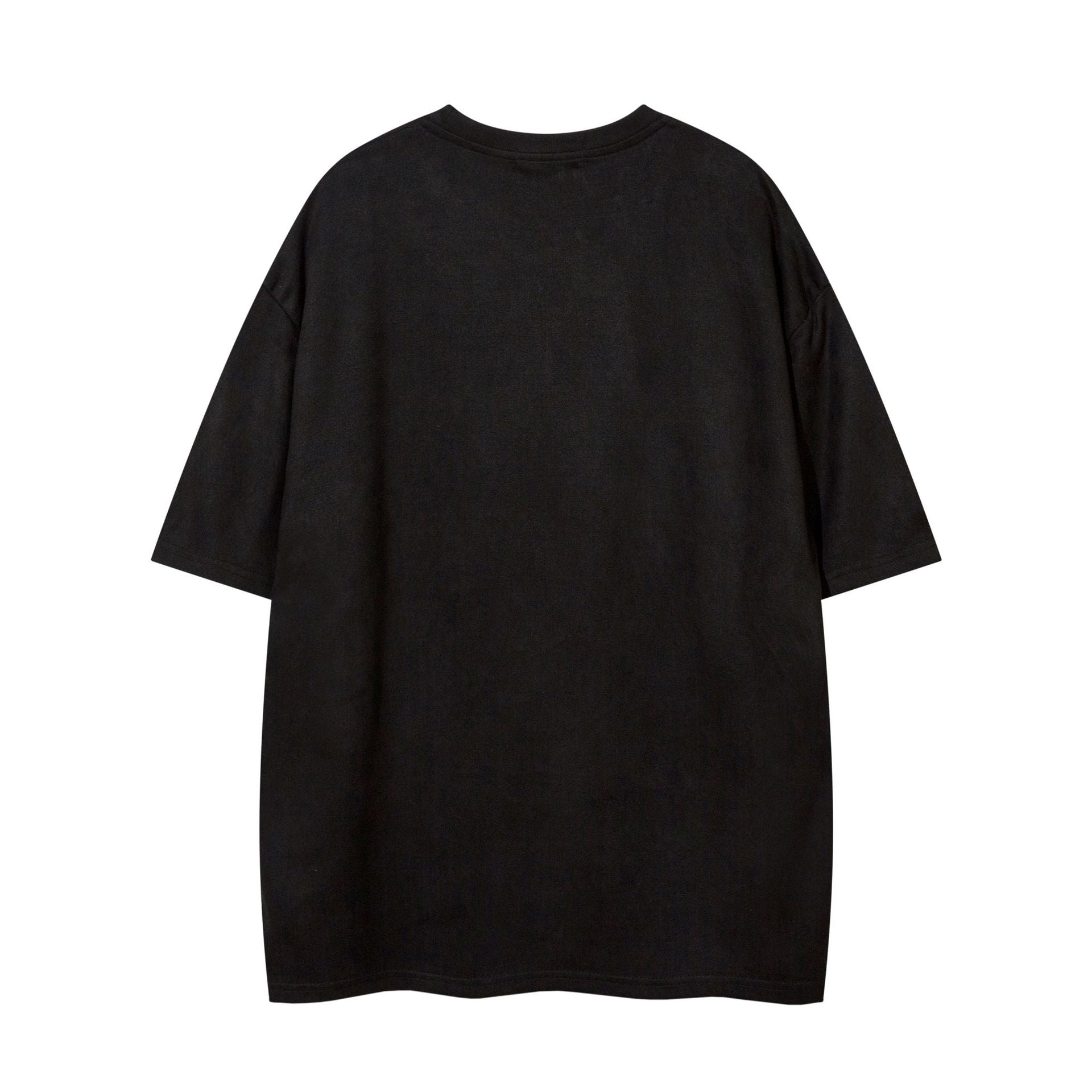 YAVIORA Besticktes Wildleder-T-Shirt