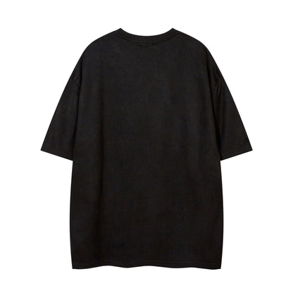 YAVIORA Besticktes Wildleder-T-Shirt