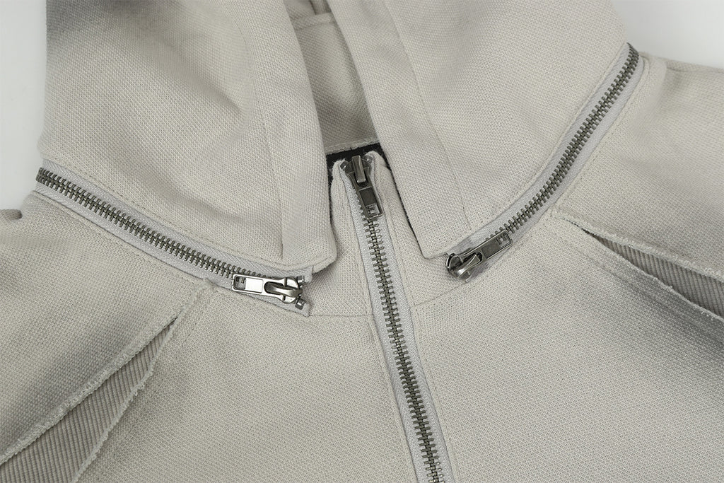 YAVIORA Wasteland Style Washed and Dirty Hooded Sweatshirt