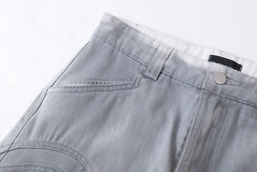 YAVIORA Dirty Dye Deconstructed Design Scimitar Pants